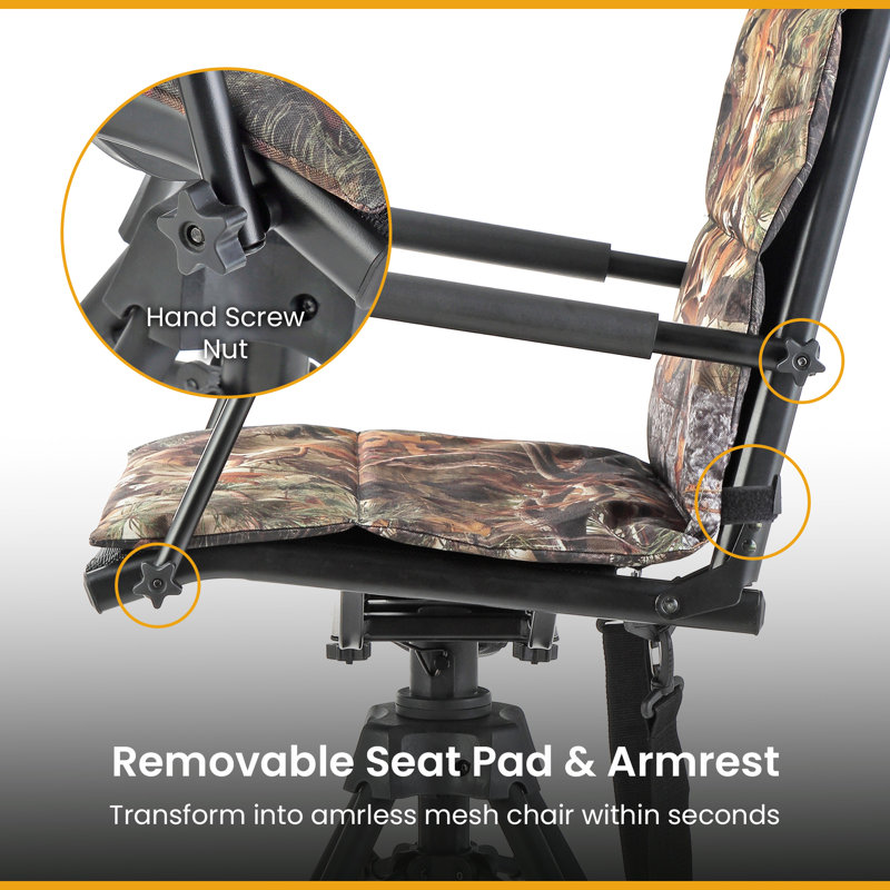 ARROWHEAD Outdoor Folding Camping Chair with Cushions