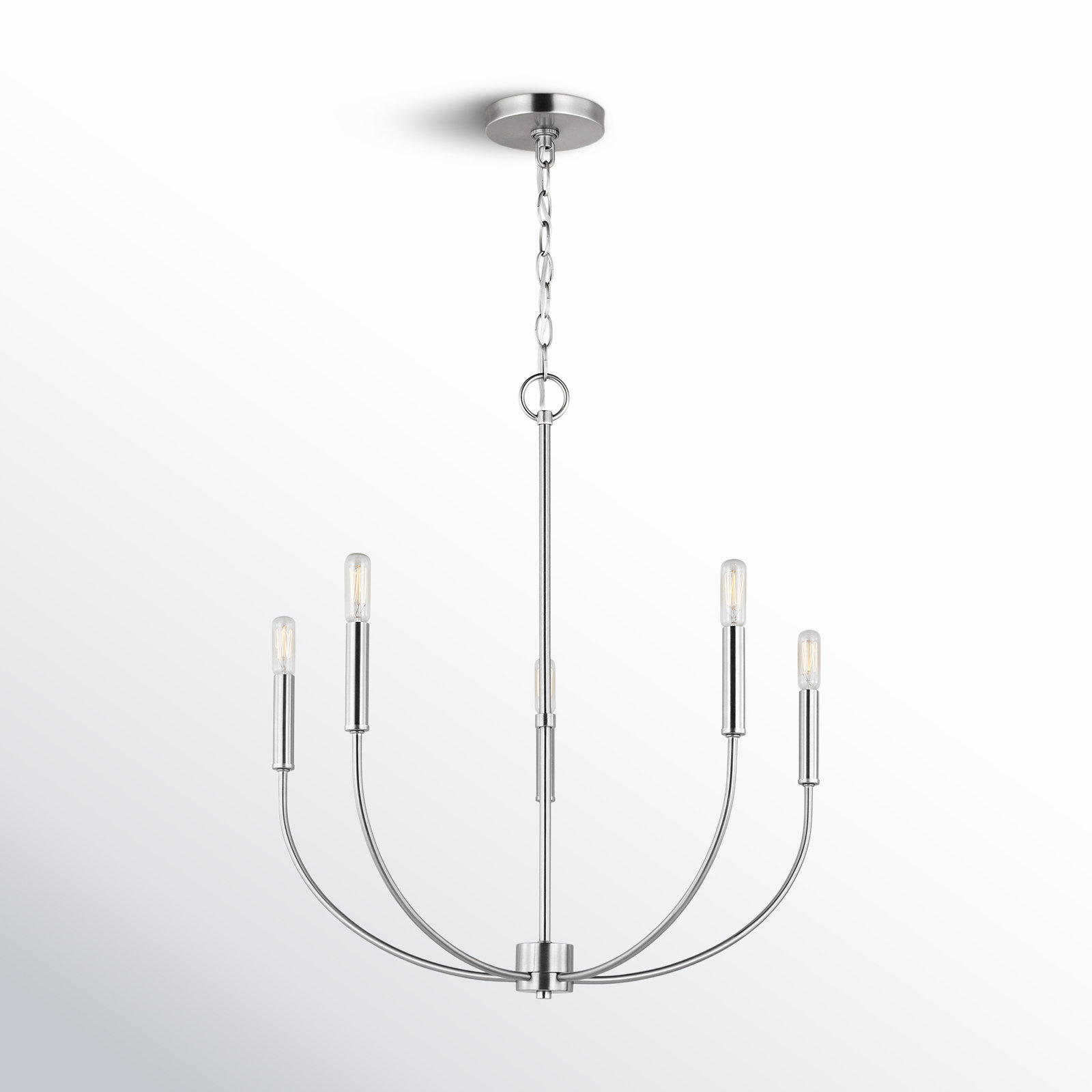 Kendrey 5-Light Chandelier, Brushed Nickel