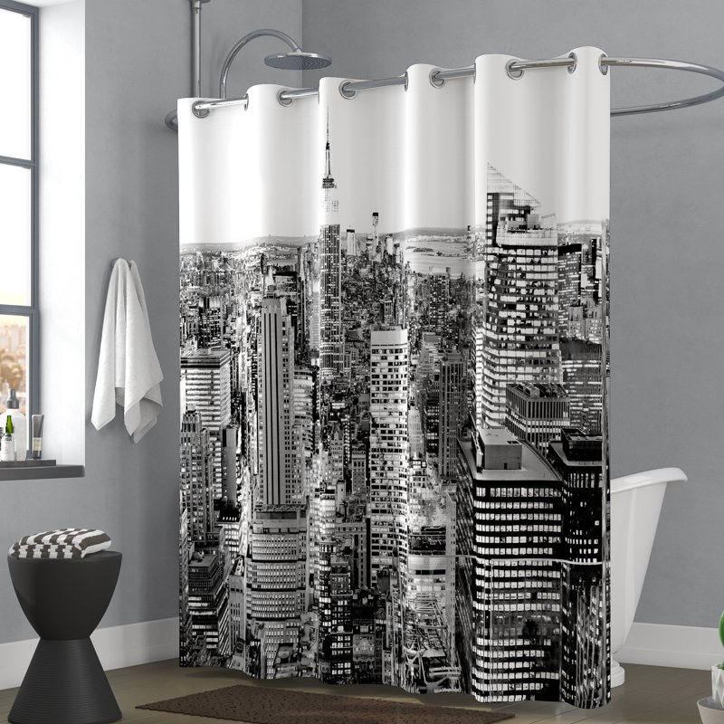 Rideau de douche simple Bequette New York Manhattan, H 75 po x l 69 po