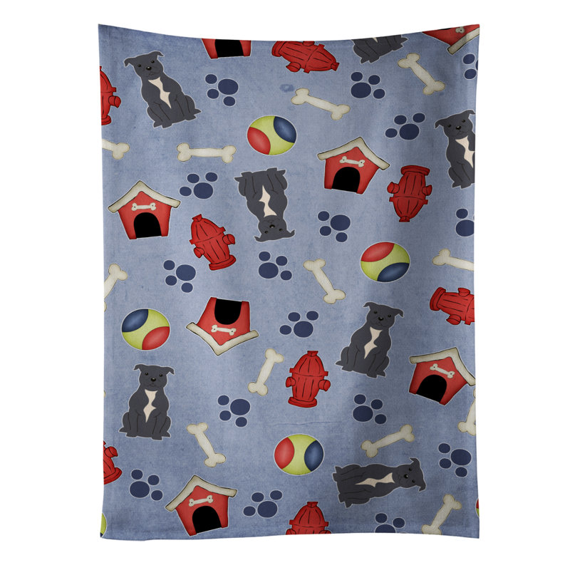 Chiffons terrier staffordshire bull et rouge house