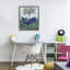 Cadre flottant Une baleine fleurie, design par Kay Widdowson-665182340-665182347