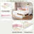 Modern Daybed With 2 Storage Drawers And Upholstered Backrest
