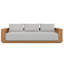 Beja Luxe Sofa - Silver-45489755