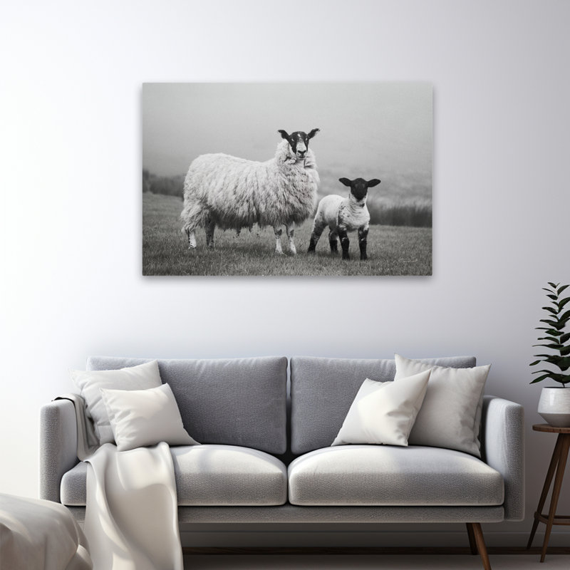 Ferme moderne avec moutons Islay I, H 48 po x l 32 po