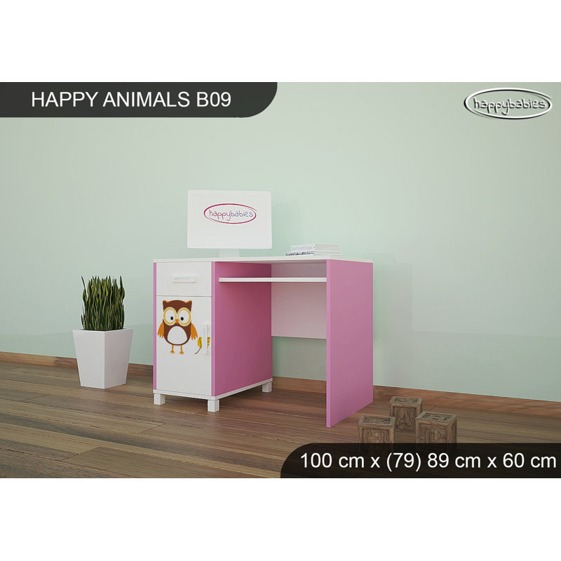 100cm Writing Desk, Pink
