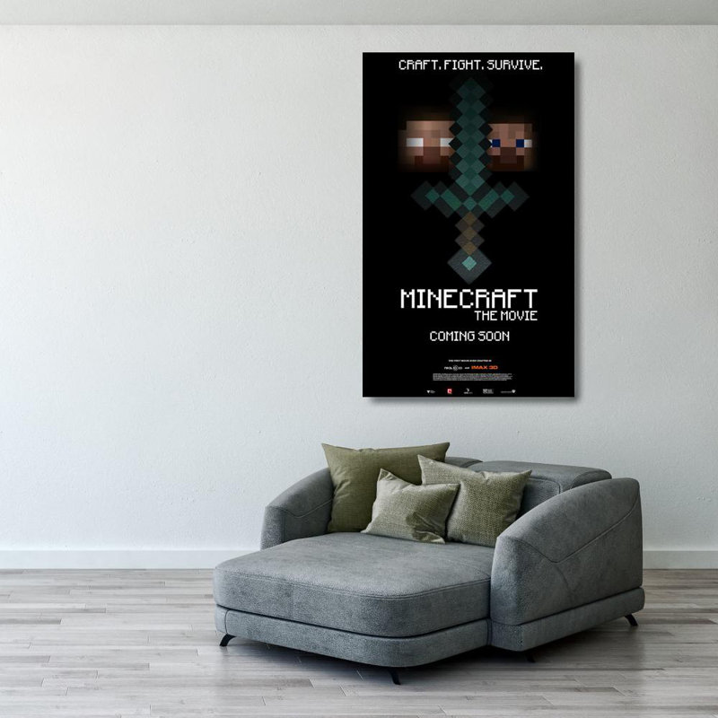Minecraft, 40" H x 25" W