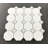 Thassos White Marble Octagon And Mother Of Pearl Clover Mosaic Wall And Floor Tile