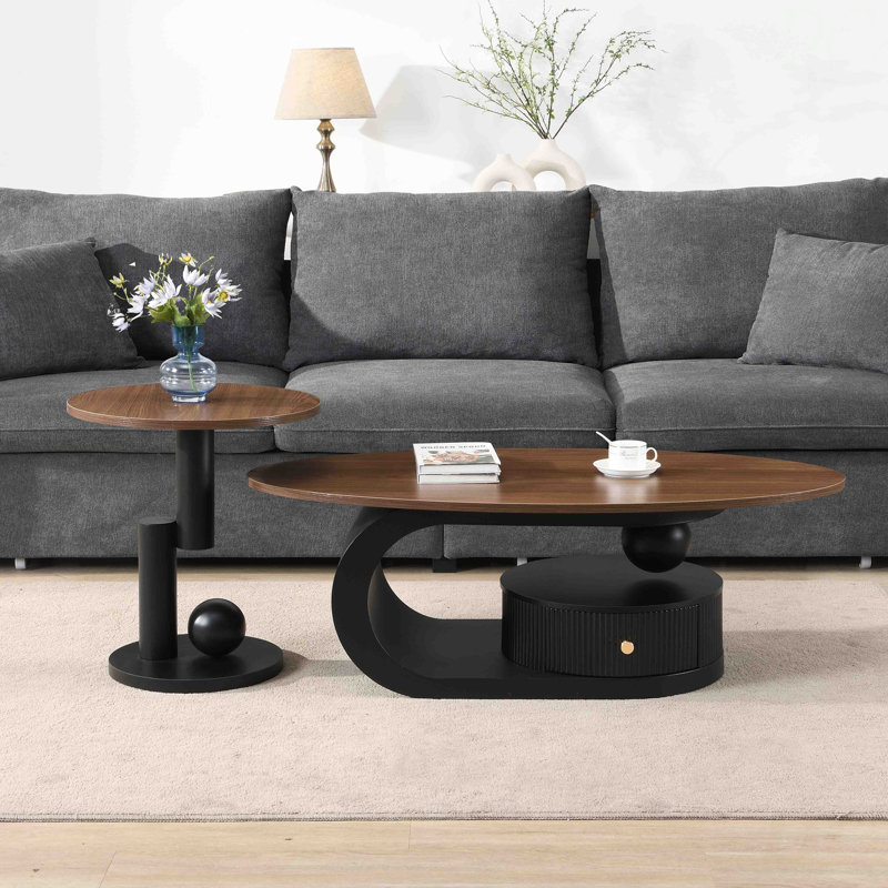 Ensemble de 2 tables gigognes Luxury