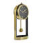 Horloge de table analogique à quartz en métal noir / or-88745597