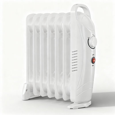 Airo Comfort Portable 700W Oil-Filled Radiant Space Heater –  Personal Heater With Energy Saving In Black