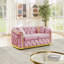 Canapé Chesterfield 62,6 pouces Mid Century Modern