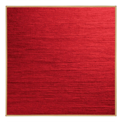 Tapis rouge uni lavable à la machine