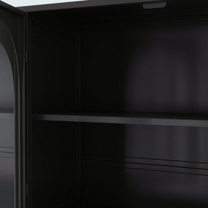 Armoire de rangement murale à quatre portes 47,25 po, Vert foncé