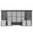 Aluminum Patio Gazebo Wall-Mounted Solarium-99076002