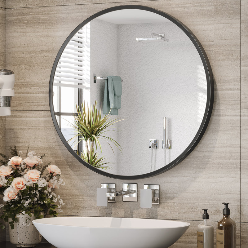 Miroir mural rond 24 po Axia, H 24 po x l 24 po