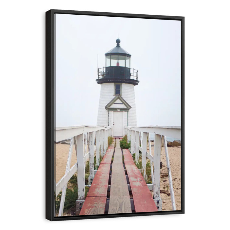 Phare de Brant Point, Cadre flottant noir, 27 po x 40 po