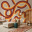Papier peint moderne Mid Century-726640429-726640427