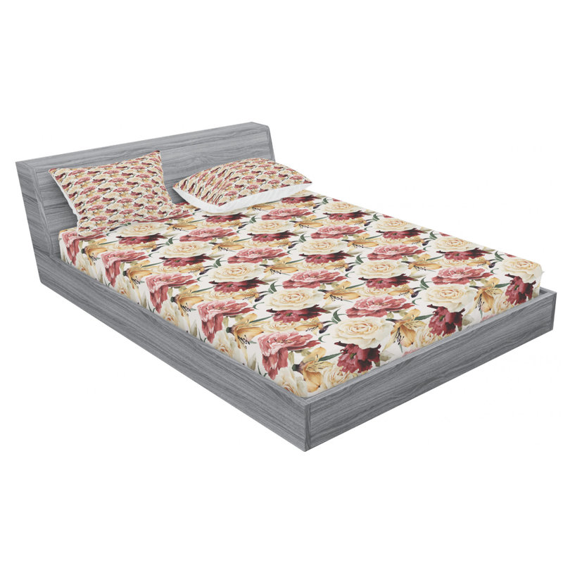 Microfiber Floral Sheet Set