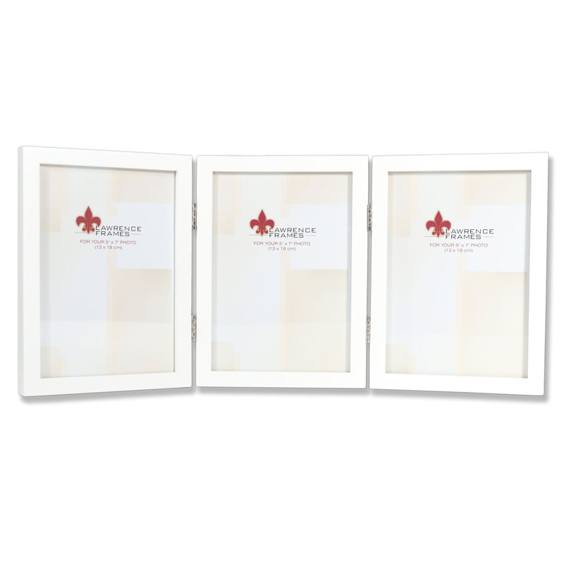 Cadre photo Smethwick Trio, 5 po x 7 po, Blanc satiné