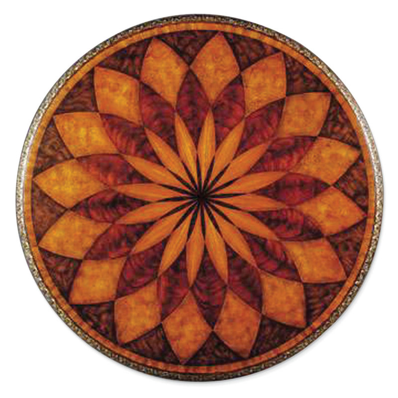 Spiro Round Mahogany Wood Dining Table
