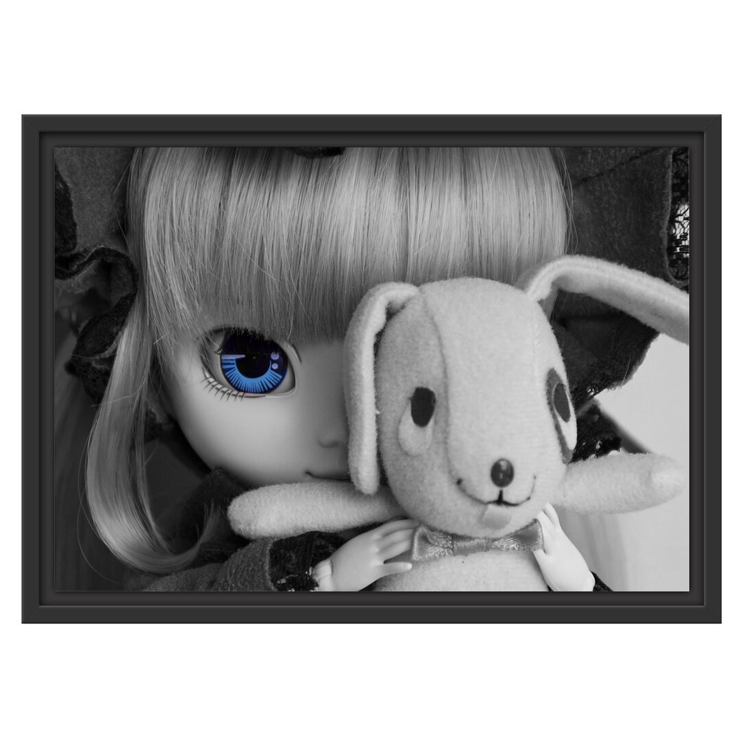 Gerahmtes Wandbild Rotkäppchen-Pullip