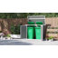 Outsunny Garden Shed Lockable for 2 Trash Cans-110188666