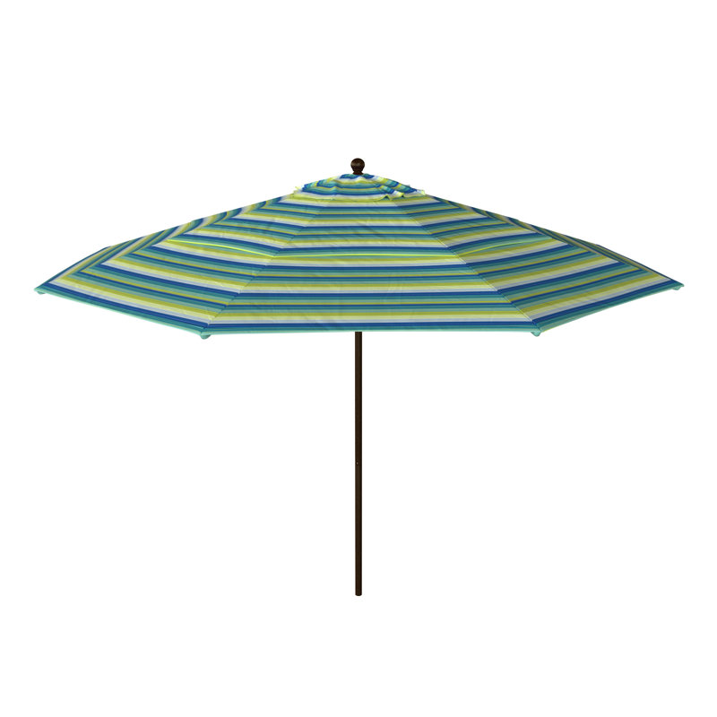 Parasol de marché 11 pi Babala, Sunbrella® bord de mer Séville rayé