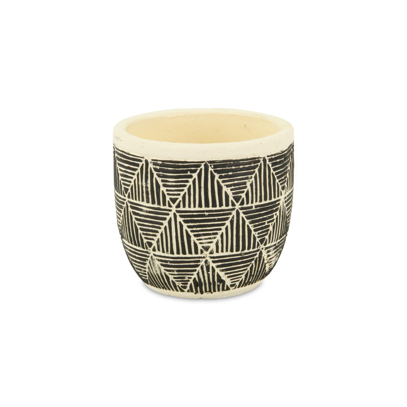 Handmade Pot Planter, 4" H x 4.5" W x 4.5" D