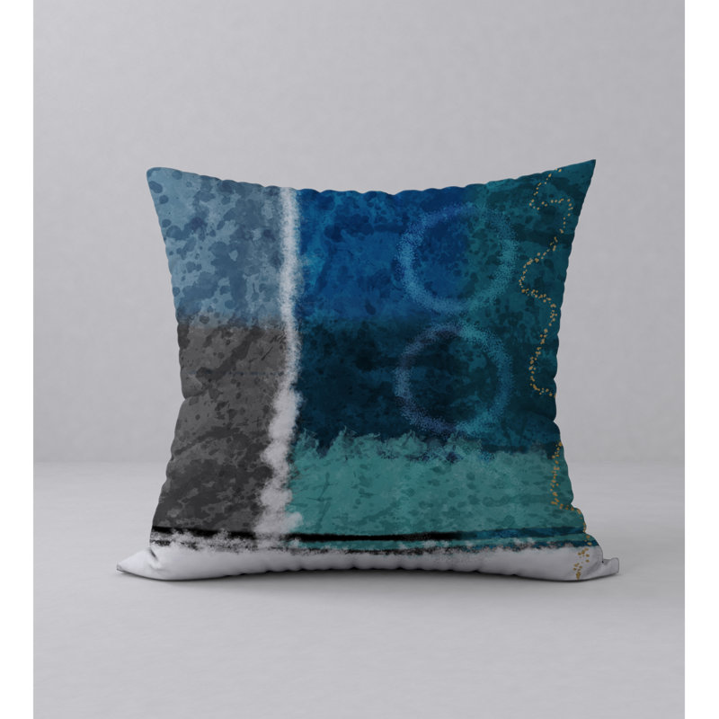 Abstract Throw Pillow, 24" H x 24" W