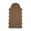 Miroir arqué en bois avec cadre unique