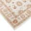 Tapis de chevet beige noué à la main 3 x 3,7 pi pour tapis d'entrée 100% laine