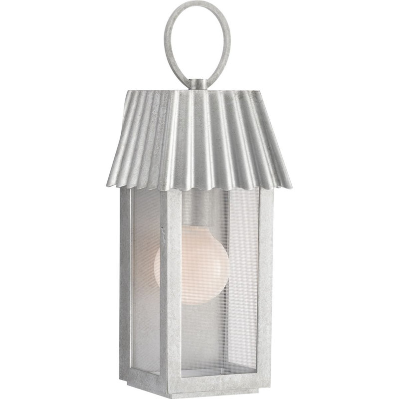 Godin Wall Light, 16.50" H x 6.25" W x 5.25" D, Galvanized Finish