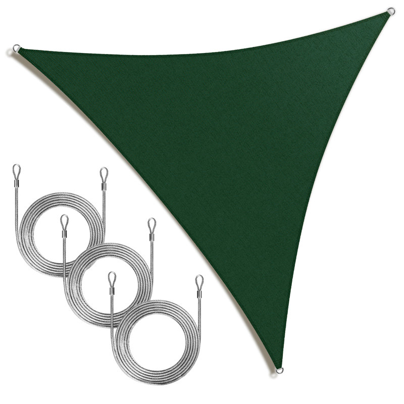 Voile d'ombrage en triangle Amgo, Brun, 24 pi x 24 pi x 24 pi