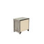 Table de chevet en chêne gris 23,61 po x 17,04 po 25,48 po, bois 24 po 17 po 25 po, fabrication de qualité