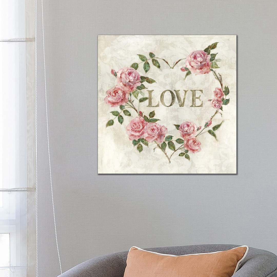 Love Heart von Sally Swatland - Galerie-verpackte Leinwand Giclée