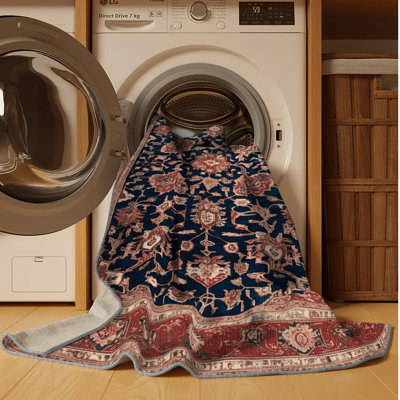 Tapis brun lavable à la machine