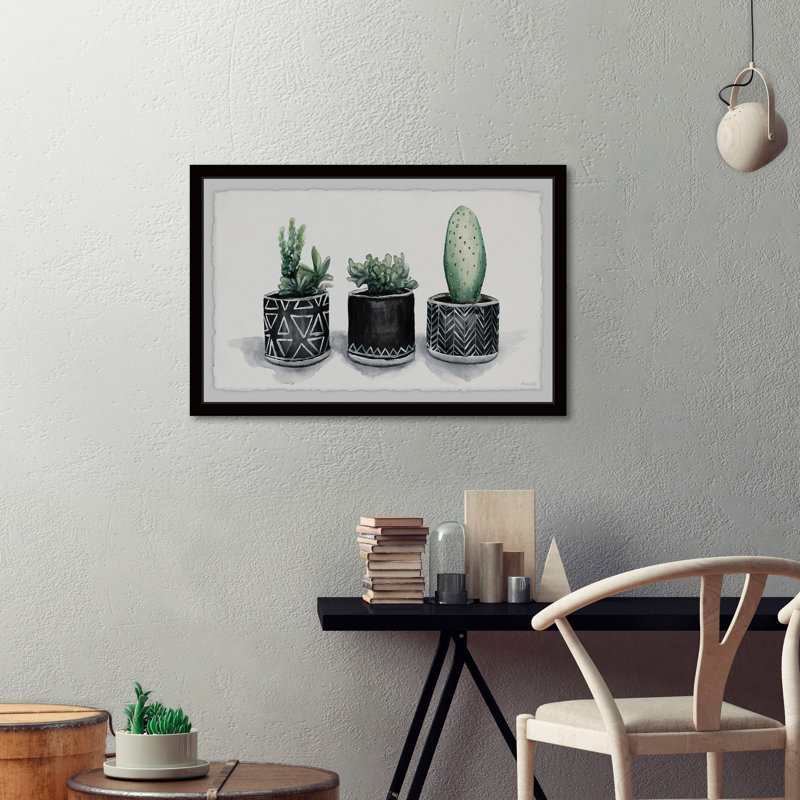 " Cacti Madness " Painting Print, 24" H x 36" W x 1.5" D