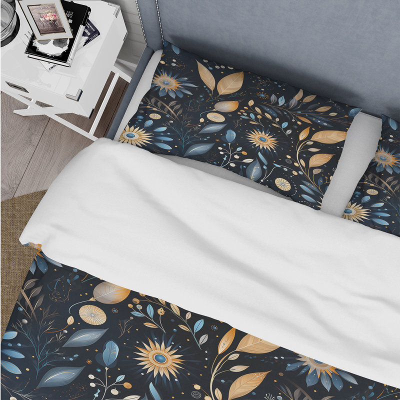 Ensemble de housse de couette Cosmic Nomad Boho Pattern - Boho, Housse de couette pour grand lit et 2 taies décor