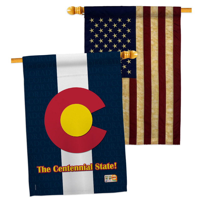 Drapeau de maison en polyester 2 côtés 3 pi 3 po x 2 pi 2 po