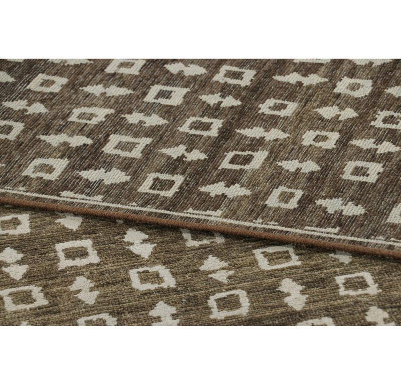Modern Classics Handmade Kilim Silk Geometric Area Rug, Rectangle 5' x 8'