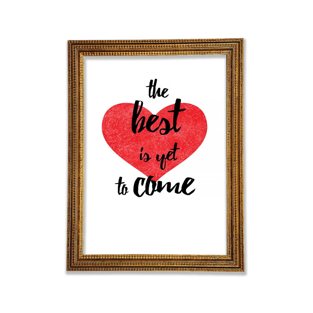 Das Beste kommt noch - Single Picture Frame Typography