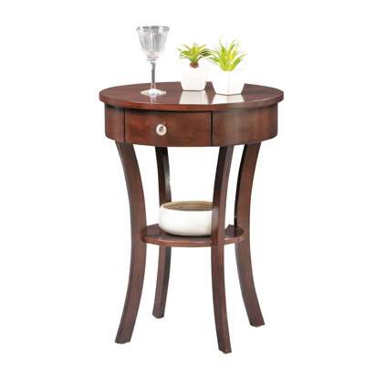 Table de bout à 1 tiroir avec rangement Moravian