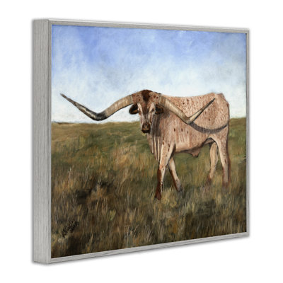 Bétail avec de jolies cornes, art giclée par Kathy Winkler
