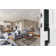 Transitional Handleset with Deadbolt and Transitional Door and Philtower Rosette