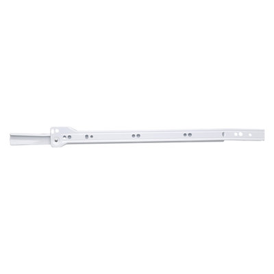 Glissières de tiroir à fermeture latérale 12 po - Extension 3/4 capacité 75 lb. Finition blanche