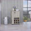Chariot-bar Fargo avec 6 porte-bouteilles, armoire et amp; Roulettes | Moderne | Bois d'ingénierie-1826095199