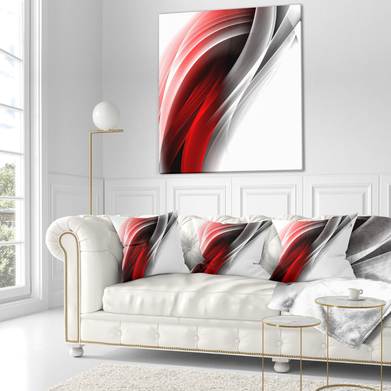 Housse et insert de coussin abstrait à lignes verticales 3D, 16 po x 1 po, Coussin décoratif