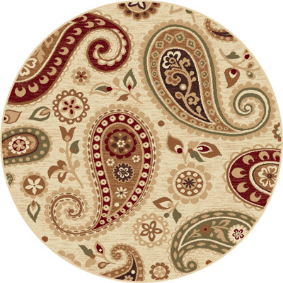 Lares Transitional Beige/Brown Area Rug