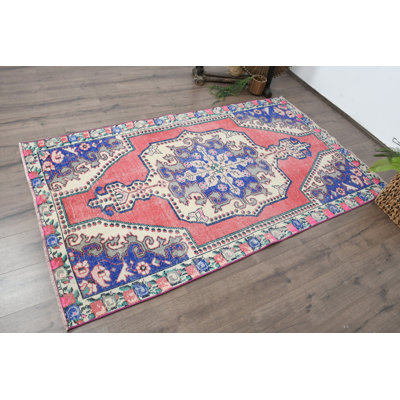 Tapis en laine rouge Elegant