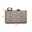 Commode rembourrée 6 tiroirs 62,99 po-144838663